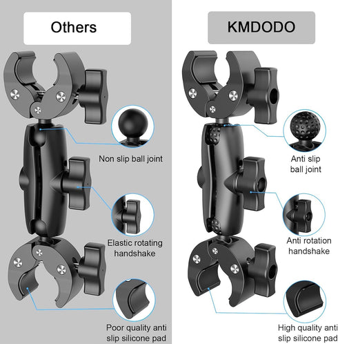 Double Clamp Camera Mount, Universal Bracket for Golf Carts, Umbrella, Strollers, Photo Studio
