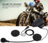 Fydun Bluetooth Motorcycle Headset, 1 Pair Bluetooth Helmet Headphone Speakers for Hands-Free Calling