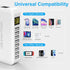 USB Charging Station, Ziwodiv 8-Port 60W/12A USB Charger Station, Multi Ports USB-A Charging Hub with LED Display for