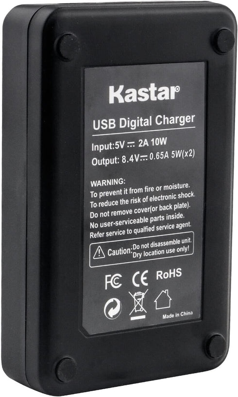Kastar 4-Pack NP-F570 Battery and LED2 USB Charger for CCD-TR18, CCD-TR200, CCD-TR300 Cameras