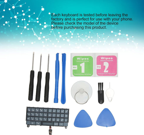 Hilitand Mobile Phone Keyboard Replacement for BlackBerry Keytwo Key2 LE, PCB USB Charging Interface Accessory