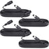 4 Pack 10ft/3M DC Power Extension Cable, 12V DC Power Adapter Cord for CCTV Security Camera, LED Strip, Black
