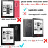Custer Case for Kobo Aura HD - Ultra-Thin PU-Leather Hard Shell Cover, Black