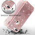 Hython Case for iPhone 8 Plus, iPhone 7 Plus, Heavy Duty Defender Protective Bling Glitter Sparkle Hard Shell Hybrid
