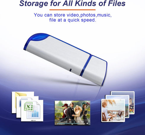 BlumWay 32GB FAT32 2.0 Card/Cassette Format USB Flash Drives, USB Memory Stick for Game Capture
