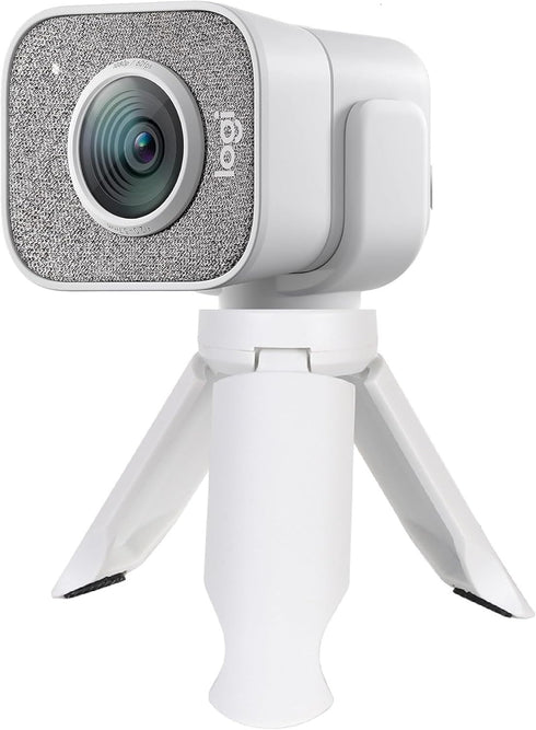 Generic 1080P 60fps LZYDD Webcam Clip with Mini Desk Tripod Mount for Logitech StreamCam HD Streaming Webcam (White)
