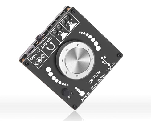 Mini Bluetooth Amplifier 50W+50W Dual Channel Stereo Power Output, DC 12V, Bluetooth, AUX, USB Input