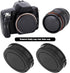 SING F LTD 3 Sets Plastic Body Cap and Rear Lens Cap 64.5 x 19.2mm Compatible with Sony A100 A200 A230 A290 Compatible with Minolta AF Black