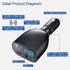 USB C Car Charger with Voltage Display, 20W PD Fast Car Charger & USB 5V 2.4A Adapter, Car Voltmeter Battery Monitor