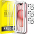JETech Screen Protector for iPhone 15 6.1-Inch with Camera Lens Protector, Bubble Free, Easy Installation, 3-Pack