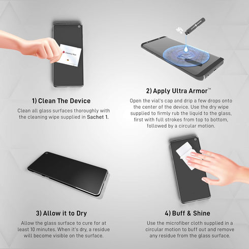 Liquid Glass Screen Protector Nano Protection for All Smartphones Tablets Watches, Scratch and Crack Resistant - Bottle
