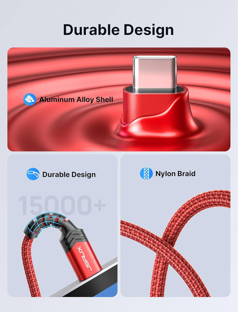 JSAUX USB Type C to 3.5mm Female Headphone Jack Adapter, USB C to Aux Audio Dongle for iPhone and Samsung