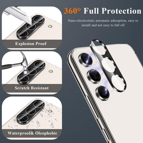 YMHML 3 Pack Tempered Glass Screen Protector for Samsung Galaxy S23, Upgrade Fingerprint Unlock, HD Clear