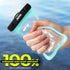 JOTO Universal Waterproof Phone Case - Up to 7" for iPhone 16 15 14 13 Plus Pro Max, IPX8 Dry Bag, Green