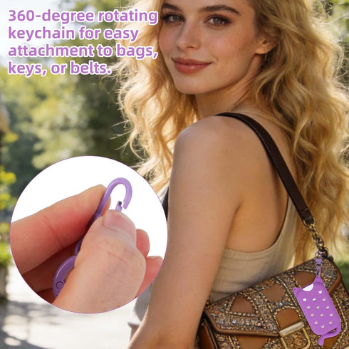 Penitue 1oz/30ml, 60-Degree Hand Sanitizer Spray Case for Power Mist/Glow Mist Cute Cat Silicone Hand Spray Bottle Case
