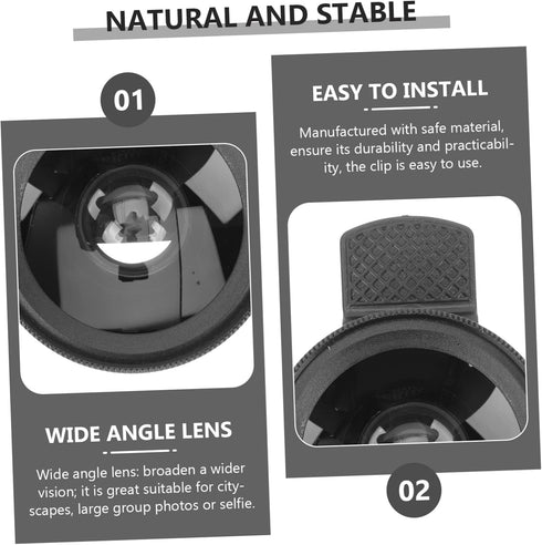 External Camera Mobile Phone Lens, 2 in 1 Macro Lens Clip, Professional Macro Lens with Universal Clip, Optical Glass