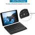 Sanpyl Ultra-Slim Wireless Keyboard - Mini 59 Keys Bluetooth Keyboard with Touchpad for Tablet/Phone/Desktop
