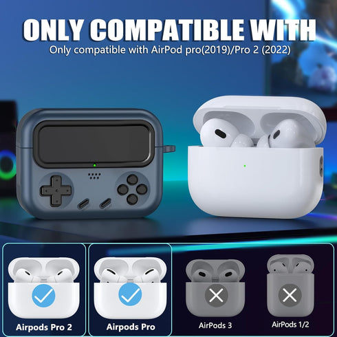 Inesore Case for AirPods Pro 2nd Generation with Cleaner Kit, Compatible with AirPods Pro 1st 2019, Black