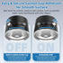 Gimswi 17 Vacuum Magnetic Phone Holder with Metal Ring Compatible with iPhone Samsung All Phone, Portable Universal
