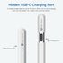 HOU Pencil USB-C for Apple, Quick Undo & Erase Keys, Hidden USB-C Charging Port, Stylus Pen for iPad 2018-2024