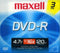 Maxell DVD-R4X/3 DVD-R 4X Speed with Jewel Case