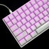 YMDK 120 Keys ABS ANSI ISO 1.5mm Blank Milk Fog OEM Profile Shine Through Keycap for MX Mechanical Keyboard RGB GK61 96