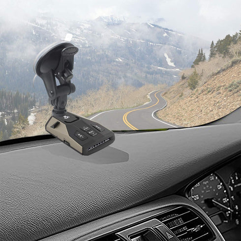 Suction Radar Detector Mount - Windshield & Dashboard Holder for Cobra Radar Detectors RAD 450, ESD-6100, and More