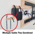 Reusable Cable Ties, 1/2" x 8" for Cable Management, 60 Pack (Black)