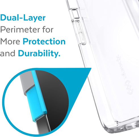 Speck 13 iPhone Mini Case - Drop Protection, Wireless Charging Compatible, Clear, Antimicrobial