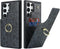 Galaxy S23 Ultra Case with Card Holder, Wallet for Women, Credit Card Holder, Ring Stand, Cute Phone Wallet 6.8" (Black