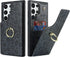 Galaxy S23 Ultra Case with Card Holder, Wallet for Women, Credit Card Holder, Ring Stand, Cute Phone Wallet 6.8" (Black