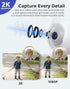 Hugolog 2K 3MP Light Bulb Security Camera, 5G & 2.4GHz WiFi, 360° Wireless Indoor Outdoor Camera with Motion Detection