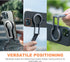 WUXINDS 17/16/15/14/13/12 Magnetic Phone Tripod Stand, Aluminium Alloy Strong Magnet Quick Mount Foldable Mini Tripod