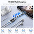 UGREEN Magnetic USB C to 3.5mm Audio Adapter and Charger, 2 in 1 Hi-Res 32bit/384kHz Aux to USB C with PD 60W Fast