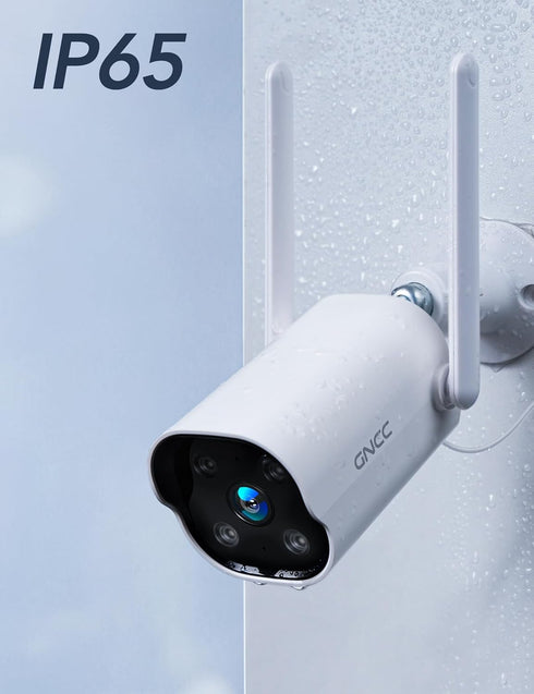 GNCC Outdoor Camera, 2K Cameras for Home Security Outside, Motion Detection, Night Vision, 24/7 Recording, 2 Way Audio