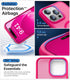 Strong Magnetic iPhone 15 Pro Max Case, Compatible with MagSafe, Military-Grade Drop Tested, Shockproof Cover, Hotpink