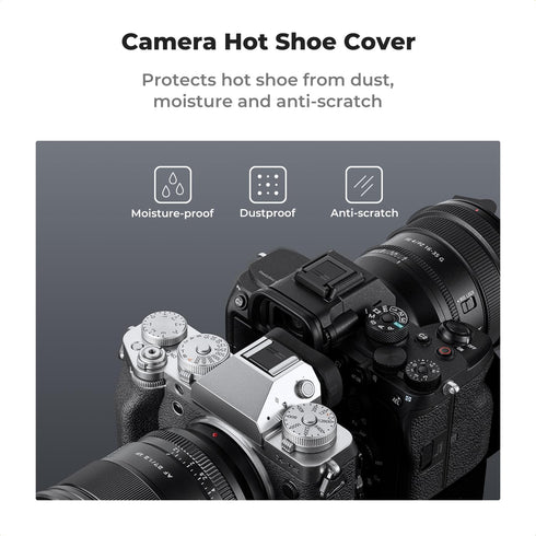 K&F Concept Universal Camera Hot Shoe Cover, 6-Pack ABS Protector Cap for Canon Nikon Sony DSLR, SLR, Mirrorless