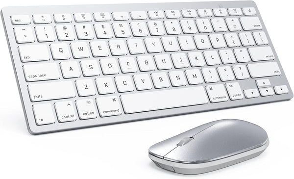Bluetooth Keyboard and Mouse for Mac, OMOTON Ultra-Slim Combo, Wireless for MacOS, MacBook Pro/Air, iMac, Laptop and PC