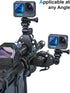 Easy-Mounted Gun/Rod/Bow Camera Clamp with 1/4 Thread for GoPro Hero Series, Hunting Camera Accessory