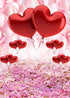 Valentine's Day Love Heart Photography Backdrops, 5x7ft Pink Rose Flowers Wedding Photo Background