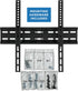 Mount-It! 30, 32, 37, 39, 40, 42, 43, 47, 49, 50, 55 inch 77 lbs 2" 400 400 Tilting Flatscreen Wall Mount TV for LED