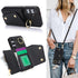 Samsung Galaxy S24 Plus / S24+ Phone Case for Women, Crossbody Wallet Case with Credit Card Holder, Shockproof Black