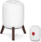Wood Table Stand for HomePod 1 and 2 - Dust-Proof Cover, Anti-Slip Wooden Desk Stand Compatible with Homepod