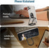 Phone Ring Holder-with Car Magnetic Phone Mount Metal Phone Ring Finger Kickstand Black Cell Phone Grip Compatible with iPhone iPad Smartphones Tablets