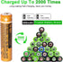 EOCIK 12 Pack HHR-55AAABU 1.2V 550mAh Rechargeable AAA Batteries NI-MH AAA Battery for Panasonic Cordless Phones,Remote