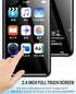Mp3 Player with Bluetooth, Portable HiFi Sound Digital Music Player, 2.4 HD Full, Mini (4+64GB Memory Card)
