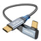 ZeroneTeck 12 inch USB C for Thunderbolt 4 Cable 1FT, 40Gbps High