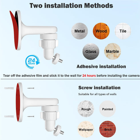 2Pack 2/3/4, Adjustable Wall Mount for Arlo Pro, Arlo Pro Arlo Ultra & Essential Spotlight Camera, No Drilling