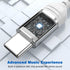 USB C Wired Headphones, HiFi Stereo Type C Earbuds with Microphone Volume Control for Samsung Galaxy S24, iPhone 15 Pro