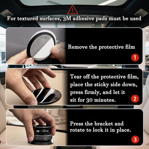 GQKJWJH 2026 360 Vacuum Magnetic Upgraded Phone Holder, Car Phone Mount, for Car/Gym/Mirror/Smooth Surface, Compatible